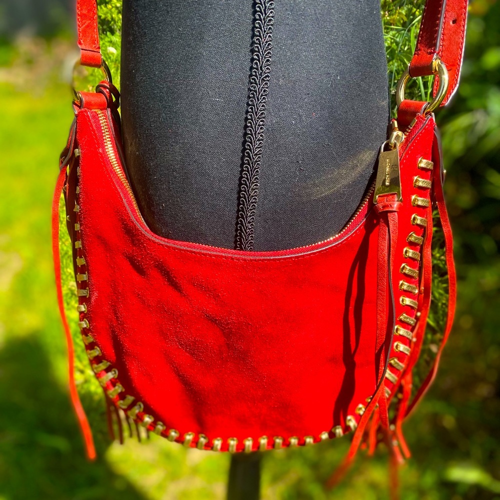Michael Kors Red Fringe Purse